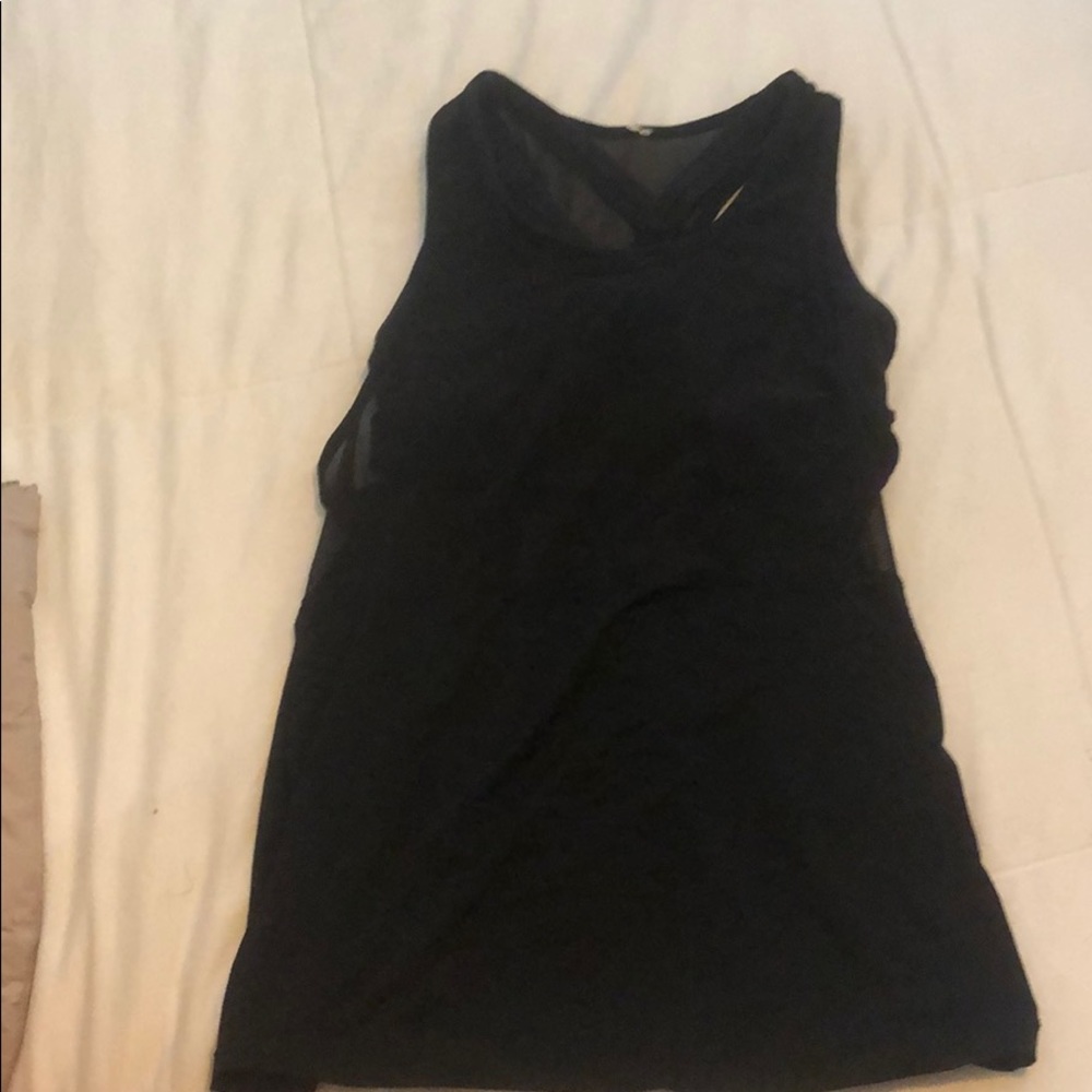 Black tank top